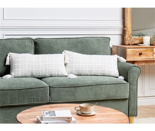 Beliani Cojín decorativo DOURIS 30x60 Beige