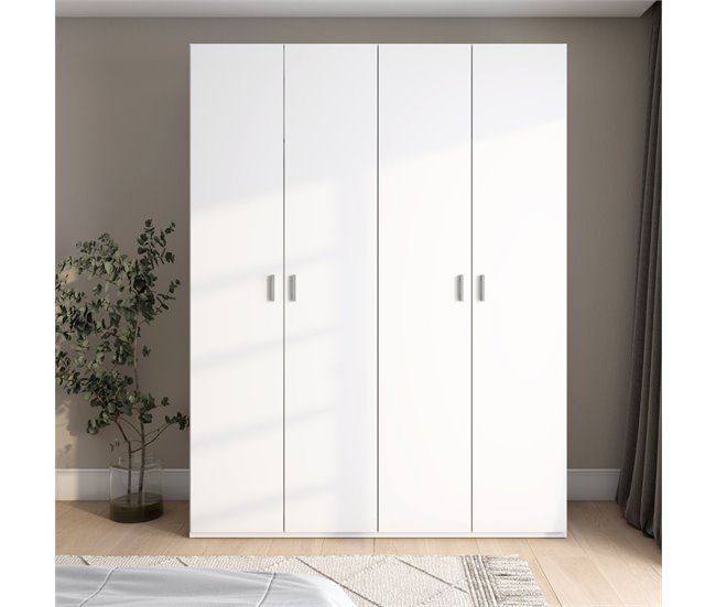 Armario River  puertas abatibles 150 Blanco