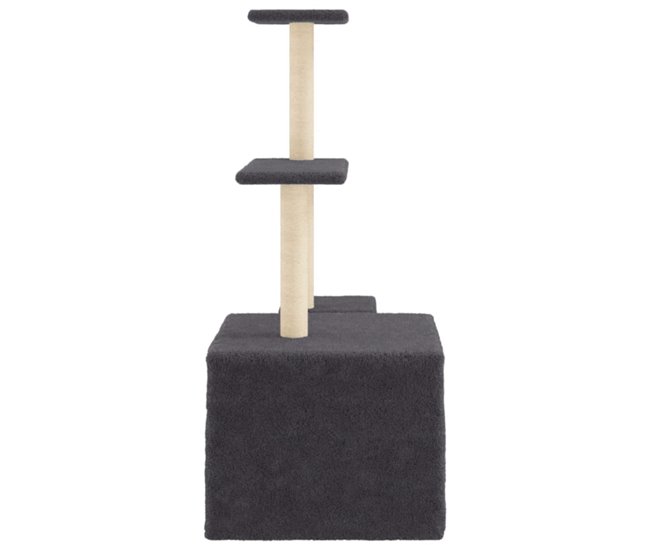 Árbol Para Gatos Gris Oscuro