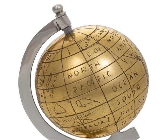 Globo terráqueo Dorado