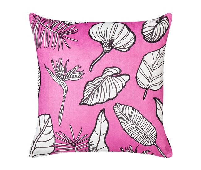 Beliani Cojín decorativo MALVA Rosa