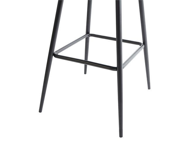 Beliani Silla de bar CORNELL Negro/ Verde