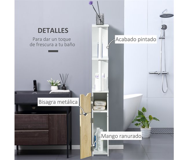 Armario de Baño kleankin 834-456BK 15 Marron