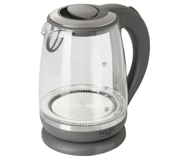 Hervidor de Agua Eléctrico Adler AD1286 Gris