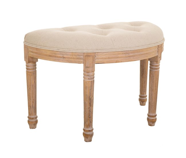 Banqueta de madera Beige
