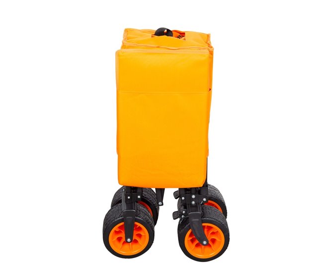 Aktive Carro playa c/ruedas grandes Negro/ Naranja