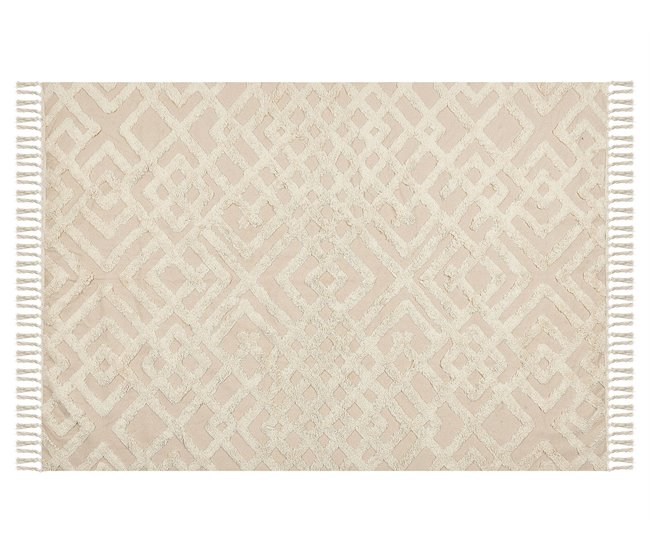 Beliani Alfombra de pelo corto ARDAHAN 140x200 Beige