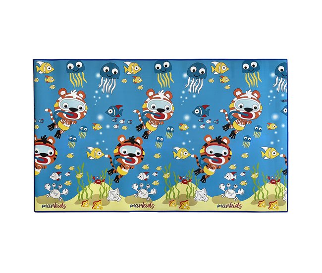 Acomoda Textil – Alfombra Infantil para Colorear Azul