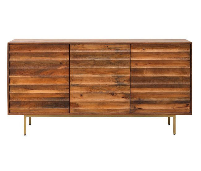 Aparador 3 Puertas Madera Maciza de Mango Madera