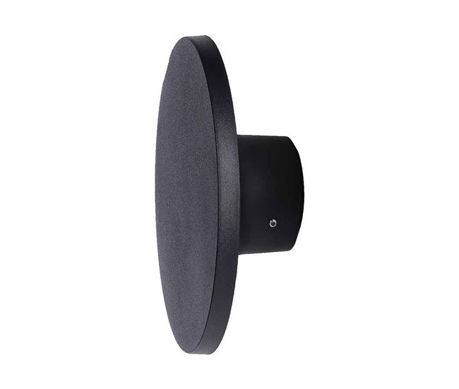 Aplique De Exterior Policarbonato Serie Yika Negro