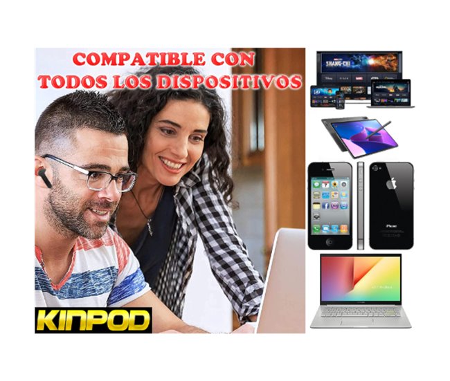 INPOD Auriculares True Wireless Amarillo