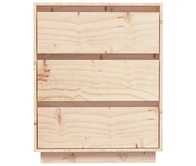 Aparador de madera maciza de pino 60 Blanco