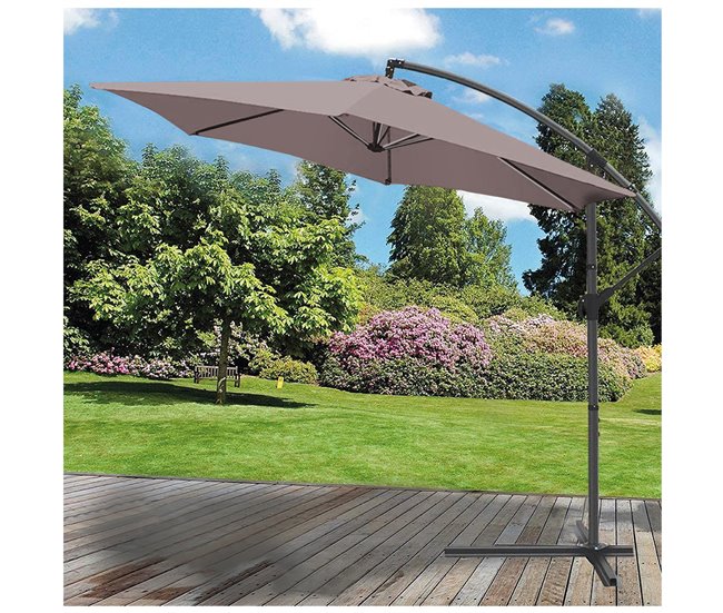 Acomoda Textil – Sombrilla de Jardín Plegable con Soporte. Rosa