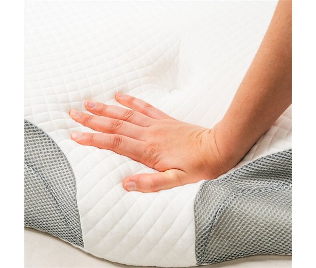 Almohada Cervical Ergonómica 3 en 1 Blanco
