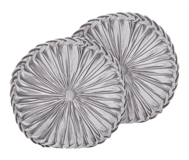 Beliani Cojín decorativo UDALA 40x40 Gris