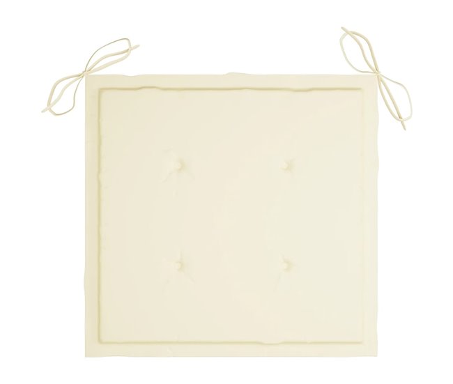 6 Sillas de jardín plegables de madera con cojines Antracita