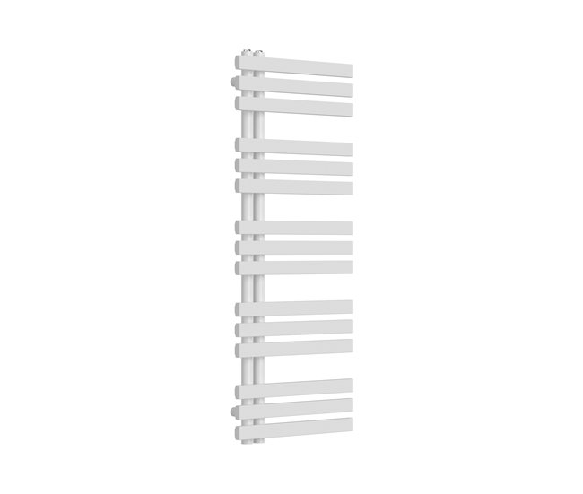 Radiador toallero mural Slidre de baño 561 W 15 lamas acero Blanco