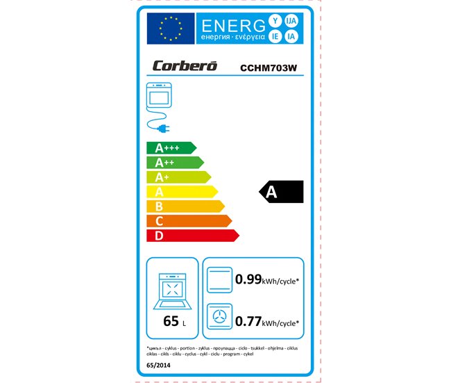 Horno multifución CORBERÓ CCHM703W. A. 65L. Blanco
