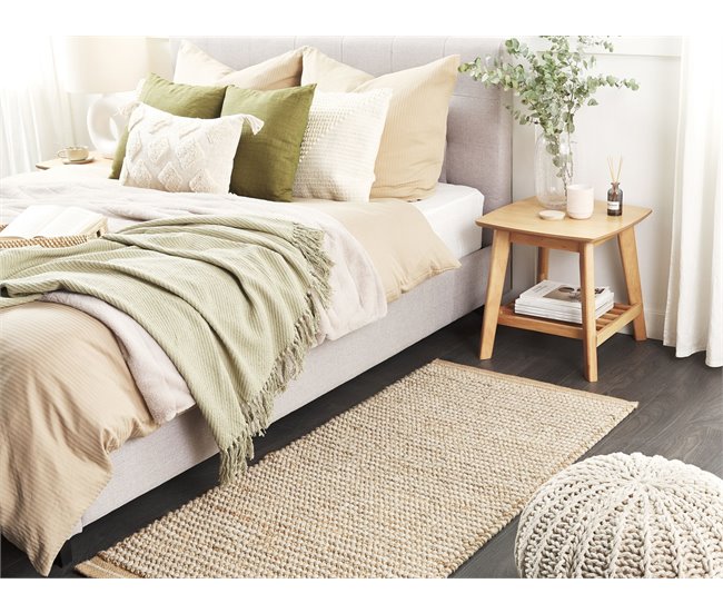 Beliani Alfombra de pelo corto BANOO 80x150 Beige