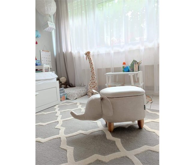 Beliani Alfombra de pelo corto SILVAN 200x300 Gris Claro