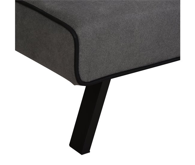 Sofá Cama esponja, eucalipto, MDF de grado E1 HOMCOM Gris
