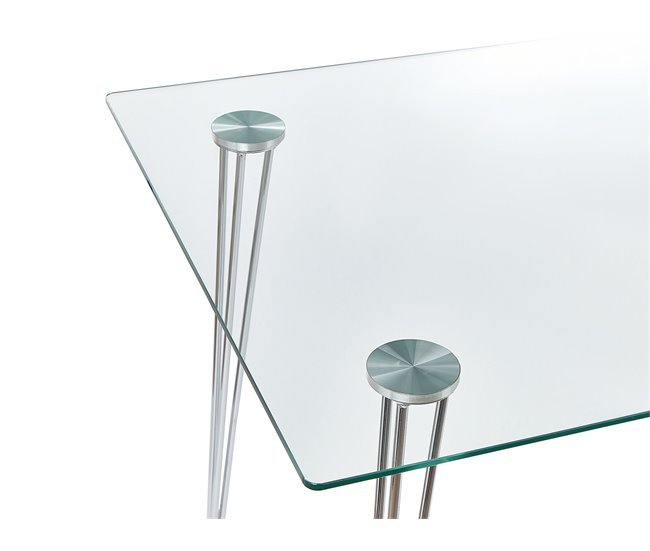 Beliani Mesa de centro WELTON 70x120 Gris