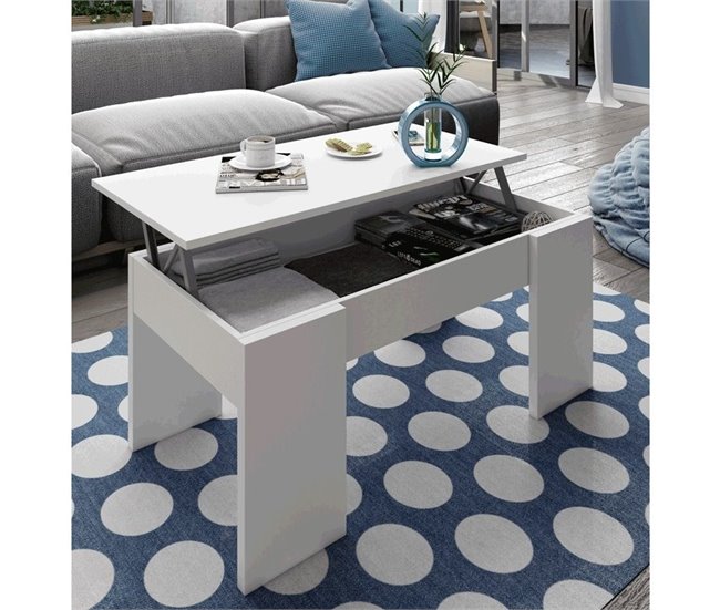Mesa de centro elevable MARTIN Blanco