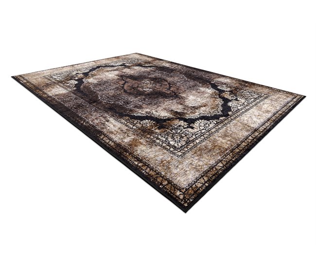 Alfombra lavable MIRO 51664.805 Rosetón marco 120x170 Marron