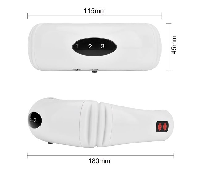 Masajeador de cuello con electrodos Blanco