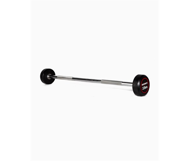Barra Recta Montada 15Kg - BOOMFIT Negro