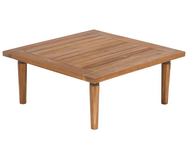 Beliani Conjunto de jardín Madera de acacia con certificado FSC® FRASCATI Gris Claro