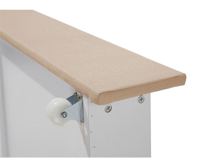 Beliani Cama con almacenaje Poliéster MONTPELLIER 167x213 Beige
