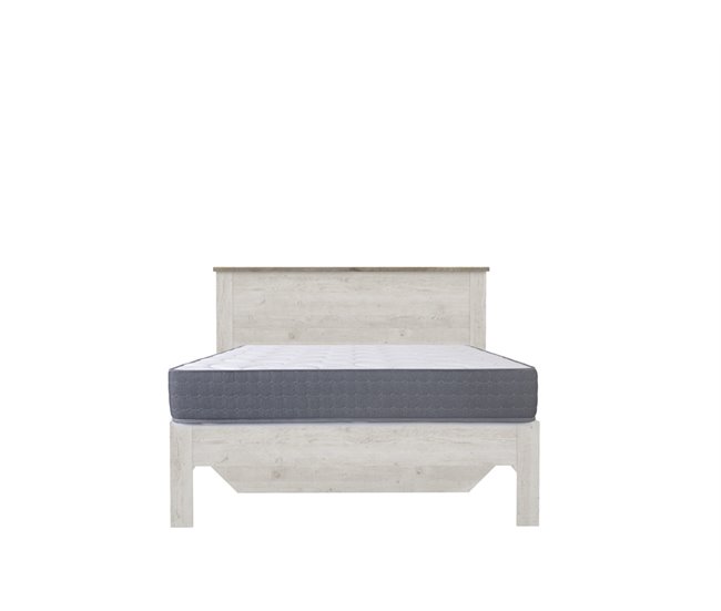Cama de matrimonio 150x190 cm VERONA Roble