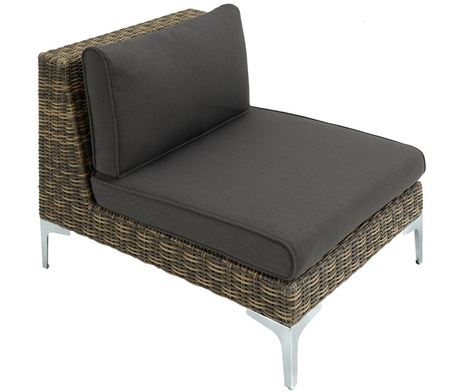 Pieza modular para conjunto de ratán Antracita