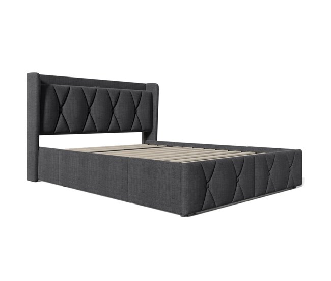 Camas de matrimonio 149x217 Gris