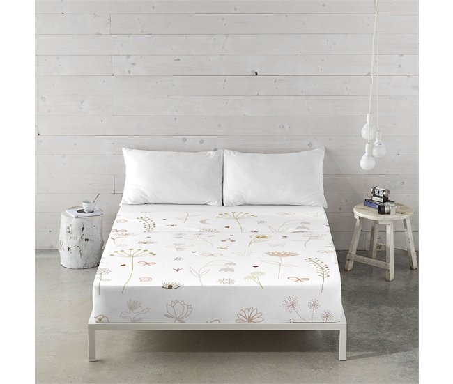 HACIENDO EL INDIO - Juego de Sábanas Estampada de Algodón FLOWERS 