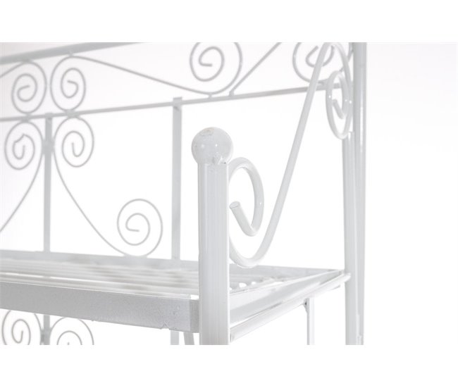 Estantería de 5 niveles para balcón, terraza y salón Blanco