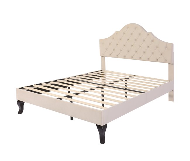 Marco de la cama Beige