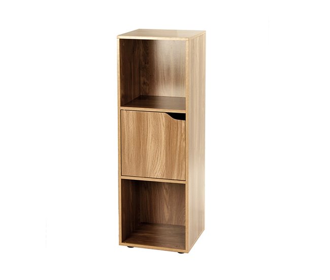 Mueble 3 estantes con una puerta Madera