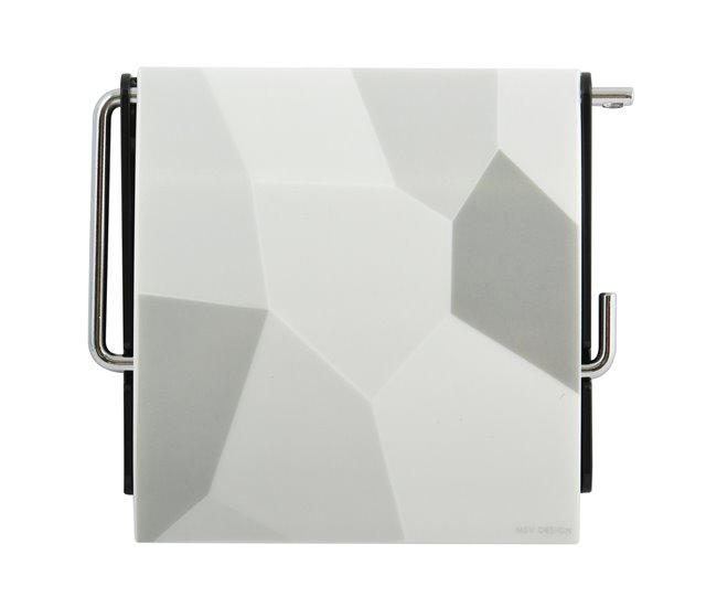 Porta Rollo Papel Ps Origami Gris Claro