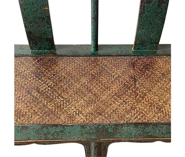 Banco de madera Verde