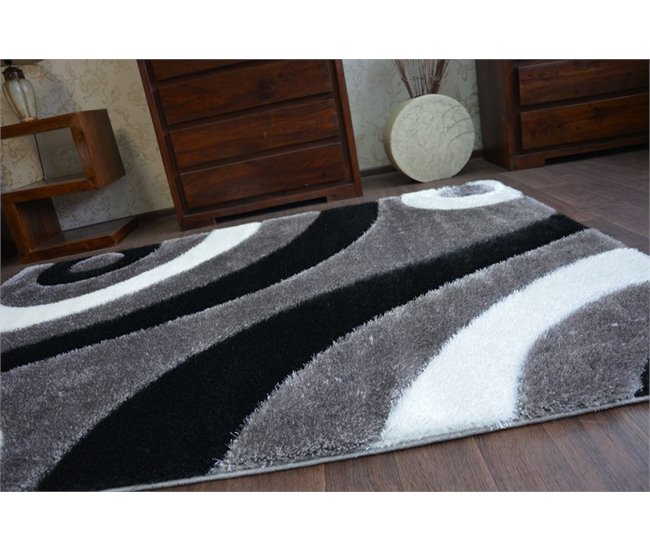 Alfombra SHAGGY SPACE 3D B314 80x150 Gris