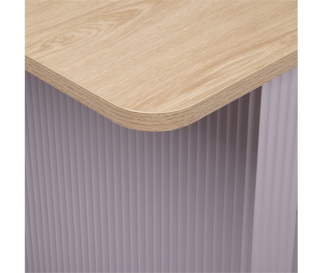 Mesa de comedor fija color roble SELENA Roble