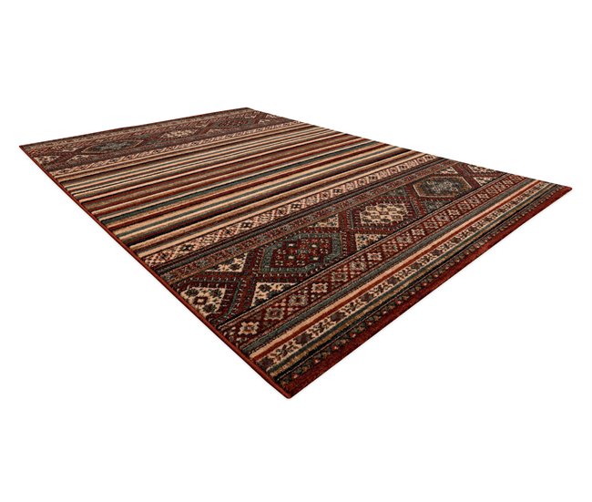 Alfombra de lana KASHQAI 4356 300 Étnico 67x130 Terracota