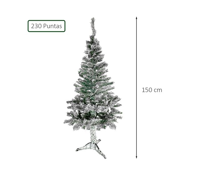 Acomoda Textil – Árbol de Navidad con Soporte Blanco Brillo