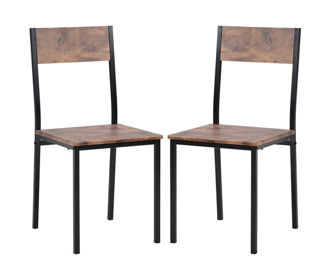 Conjunto de mesas y sillas de comedor Marron