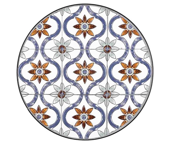 3 Soportes de mosaico y forja Negro