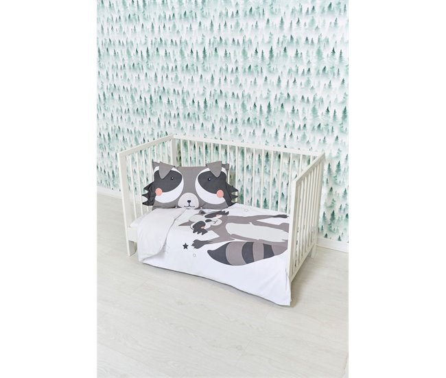 Juego de funda nórdica Infantil Blanco/ Gris