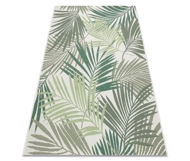 Alfombra de cuerda sisal COLOR Hojas Selva 160x230 Verde
