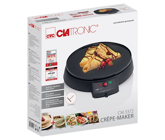 Crepera Clatronic CM 3372 Negro